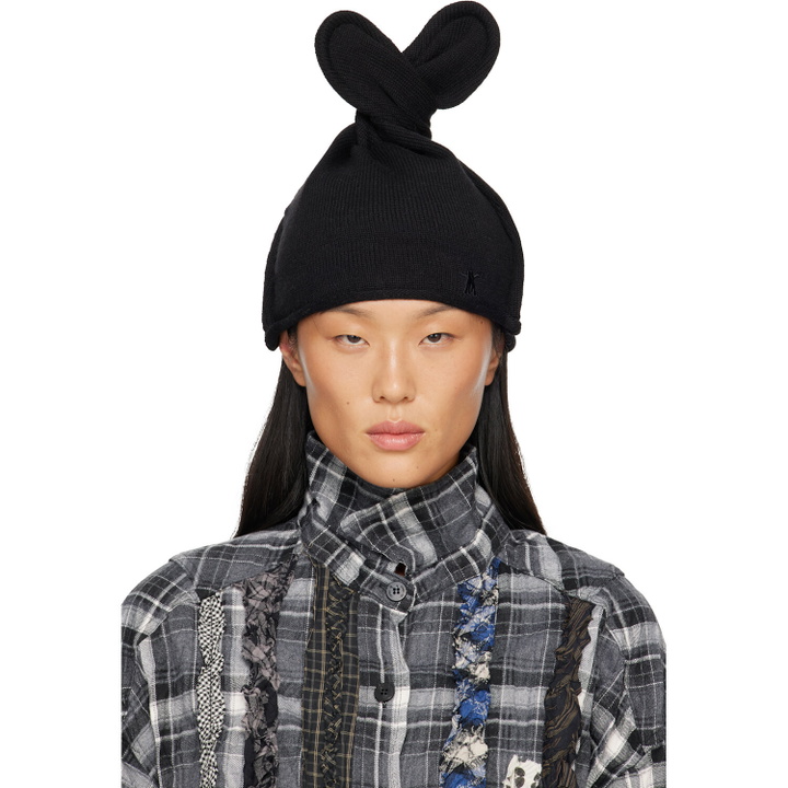 Photo: OPEN YY Black Wire Knit Beanie