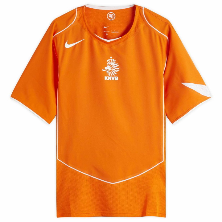 Photo: Nike Netherlands Reissue Short Sleeve Jersey in Orange/White