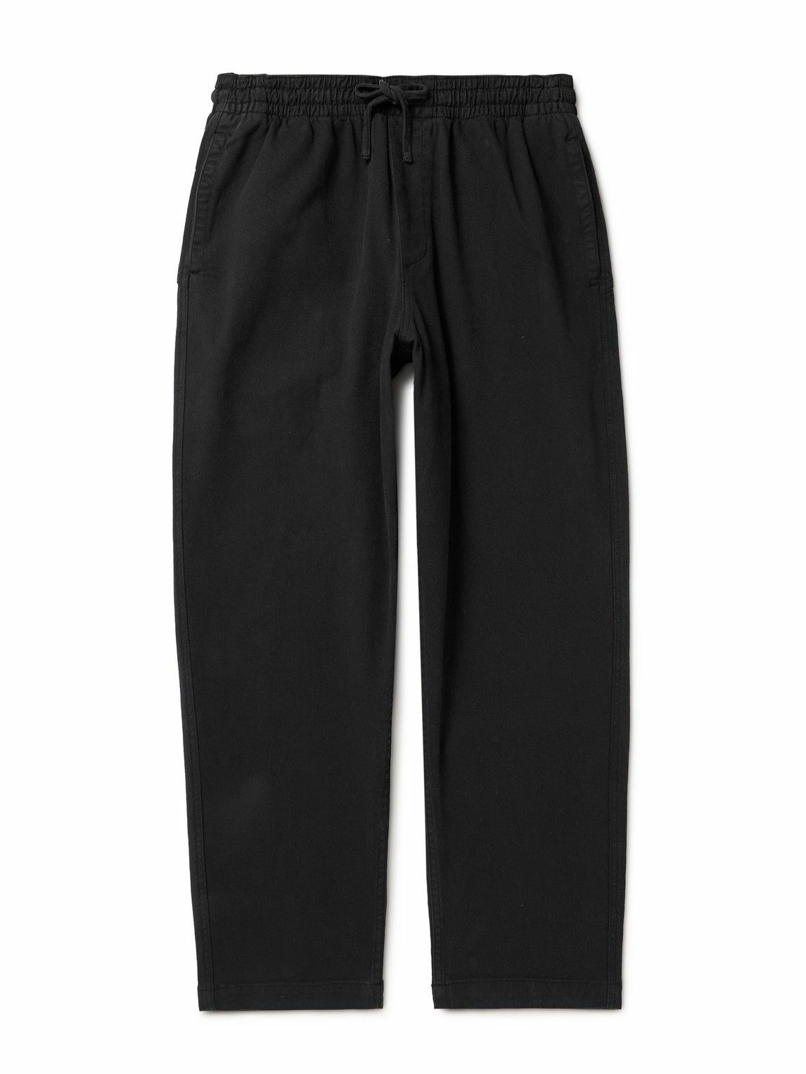 Organic cotton drawstring straight leg joggers