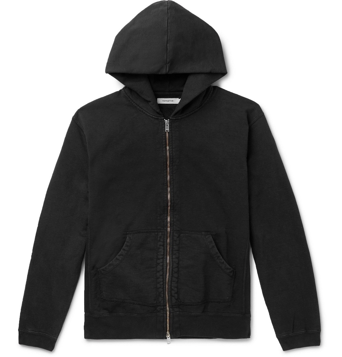 nonnative - Dweller Overdyed Loopback Cotton-Jersey Zip-Up Hoodie