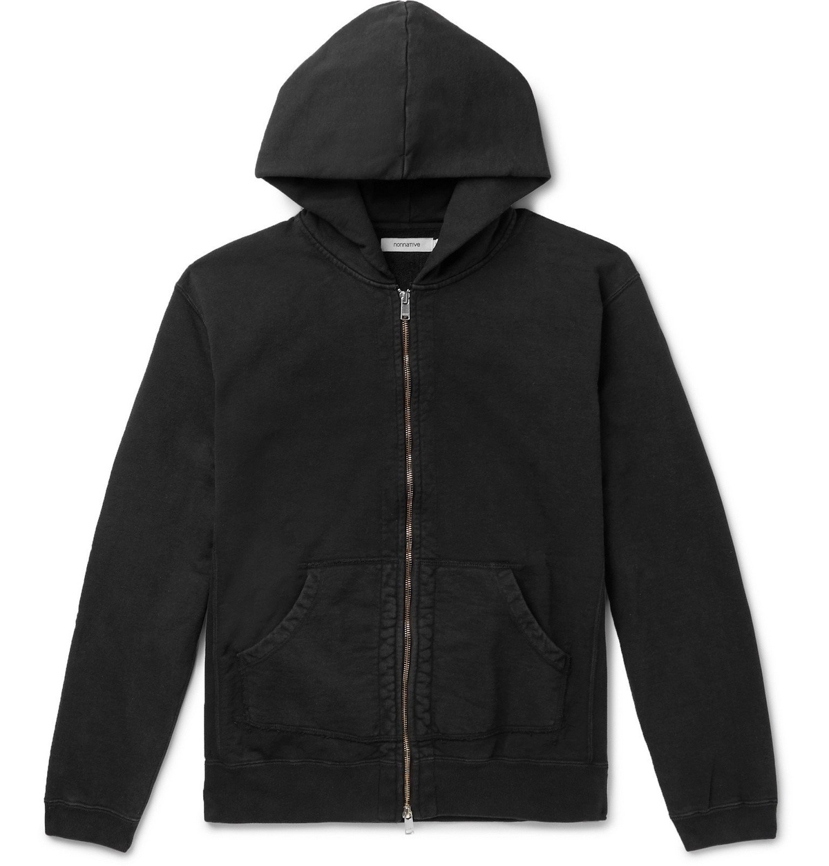 nonnative - Dweller Overdyed Loopback Cotton-Jersey Zip-Up Hoodie 