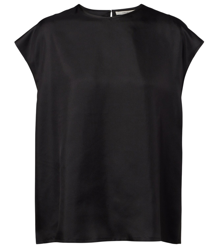 Photo: Asceno Dasha silk twill top