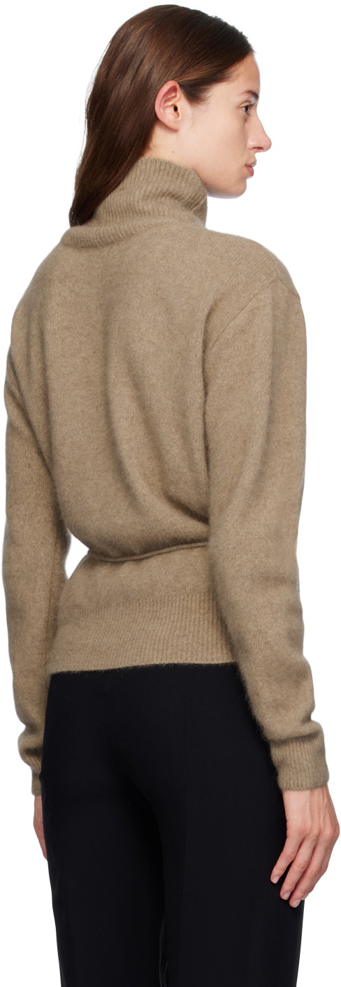 LE17SEPTEMBRE Beige Waist String Turtleneck