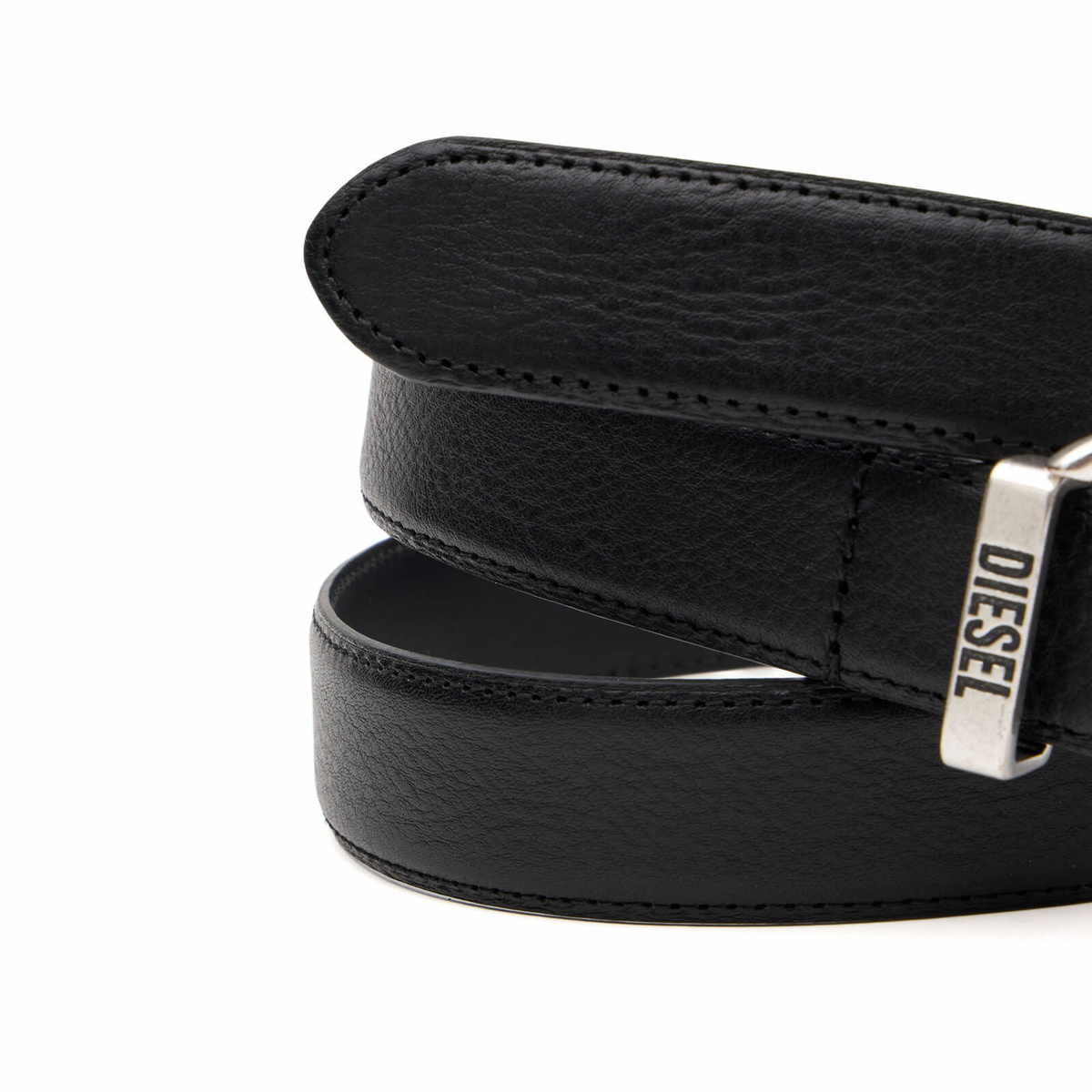 Diesel Men's Western Buckle Belt in Black