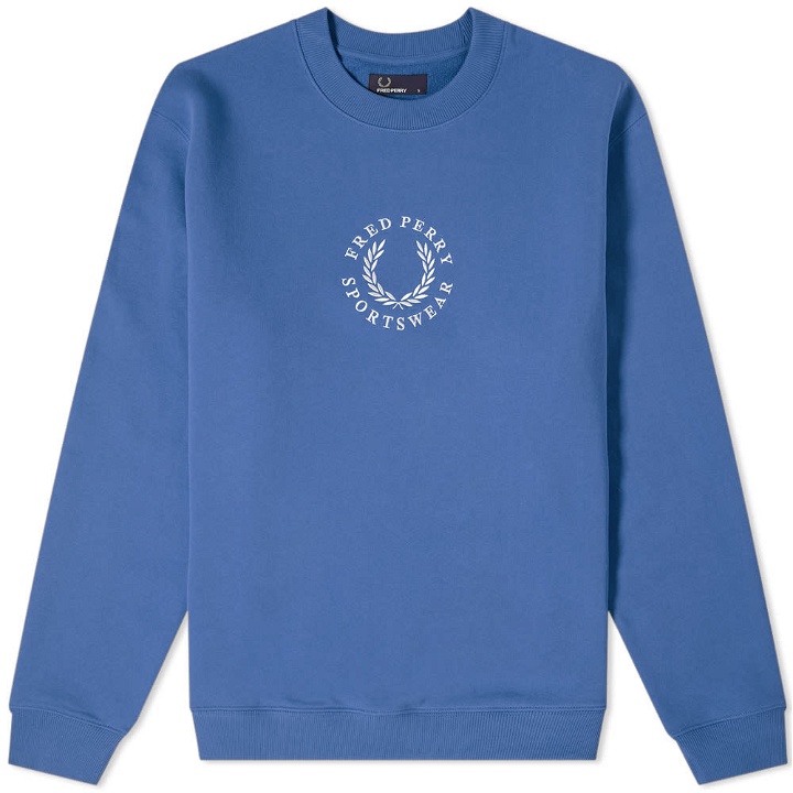 Photo: Fred Perry Embroidered Logo Sweat Dusk