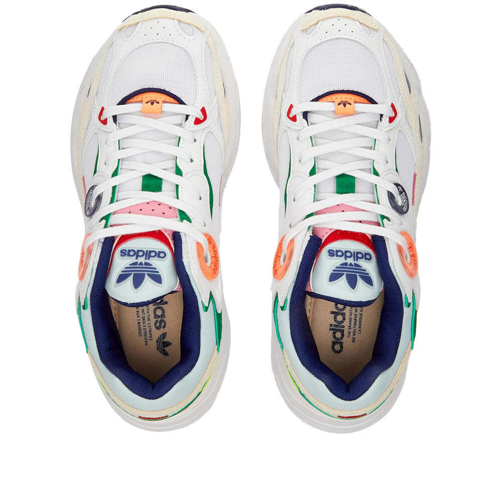 Adidas white outlet green orange shoes