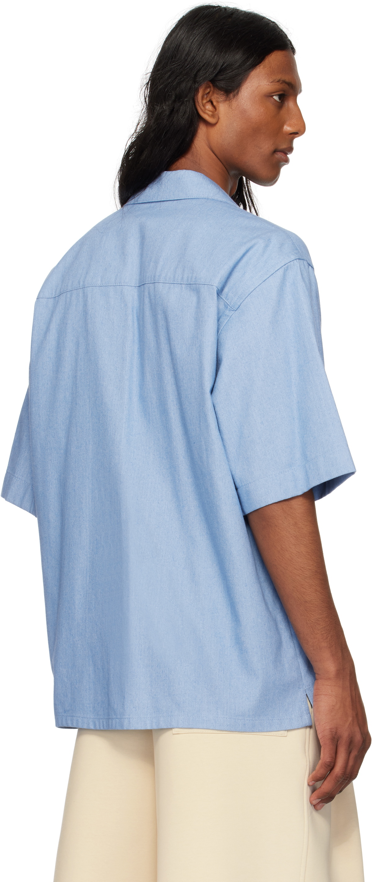 Marni Blue Denim Bowling Shirt