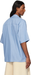 Marni Blue Denim Bowling Shirt