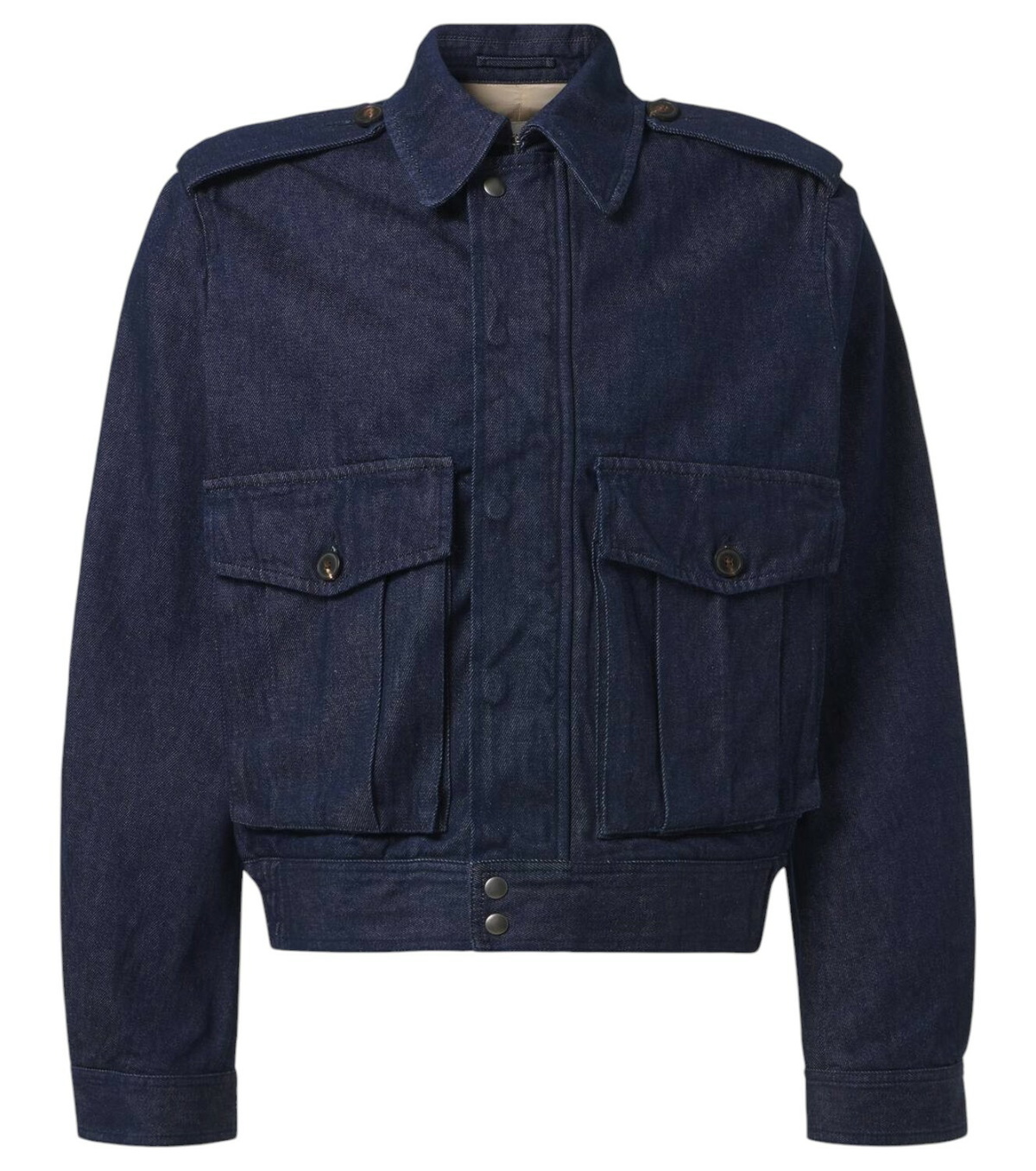 Dries Van Noten Black Waxed Denim Jacket Dries Van Noten