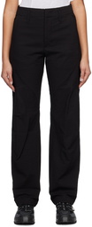 POST ARCHIVE FACTION (PAF) Black Three-Dimensional Trousers