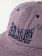 thisisneverthat - New Vision Logo-Embroidered Bleached Cotton-Twill Baseball Cap