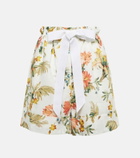 Erdem - Vacation Maui floral linen shorts