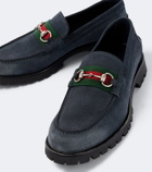 Gucci Horsebit suede loafers