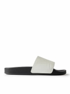 Frescobol Carioca - Humberto Debossed Full-Grain Leather Slides - White