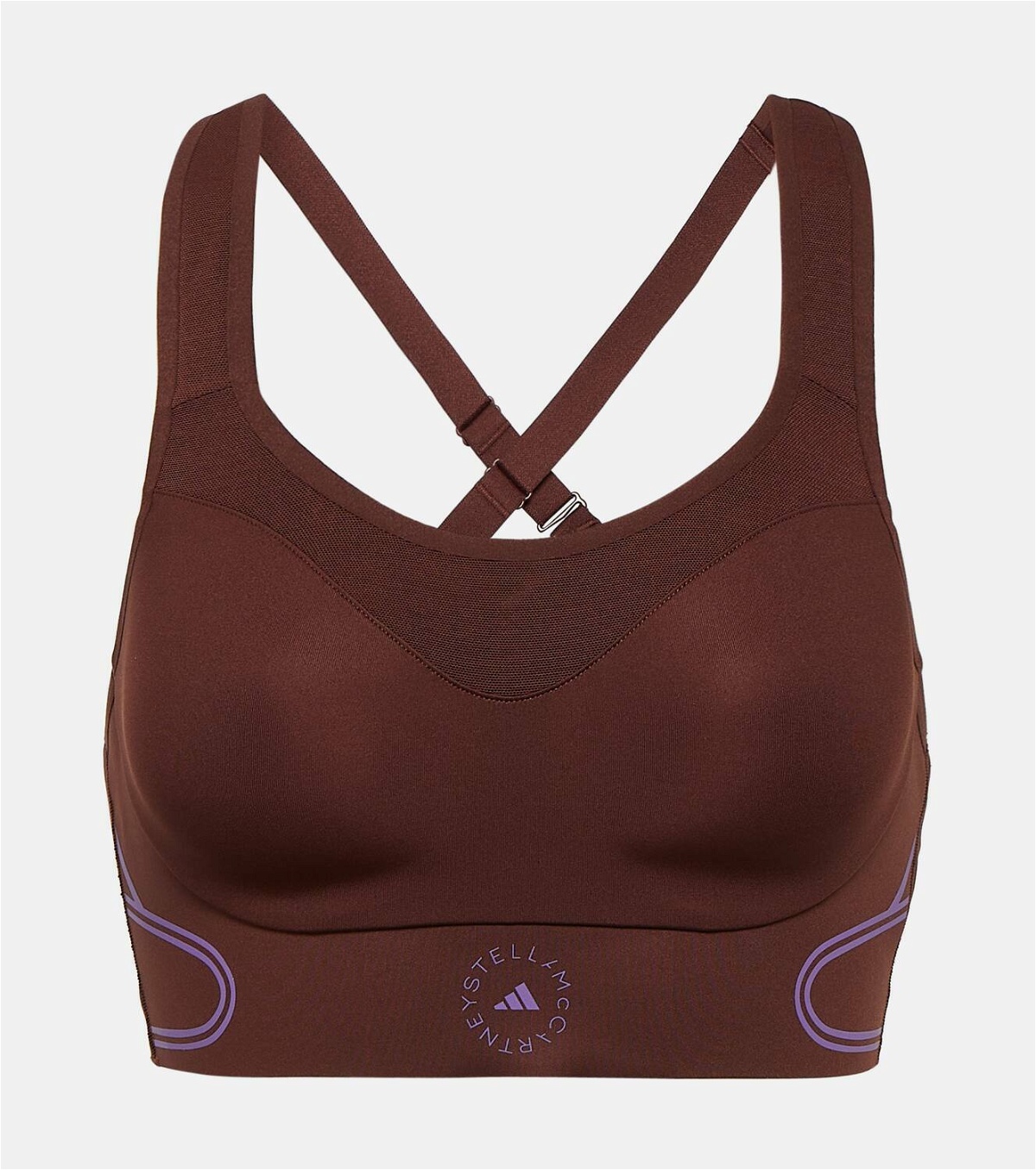 Truestrength sports bra in brown - Adidas By Stella Mc Cartney