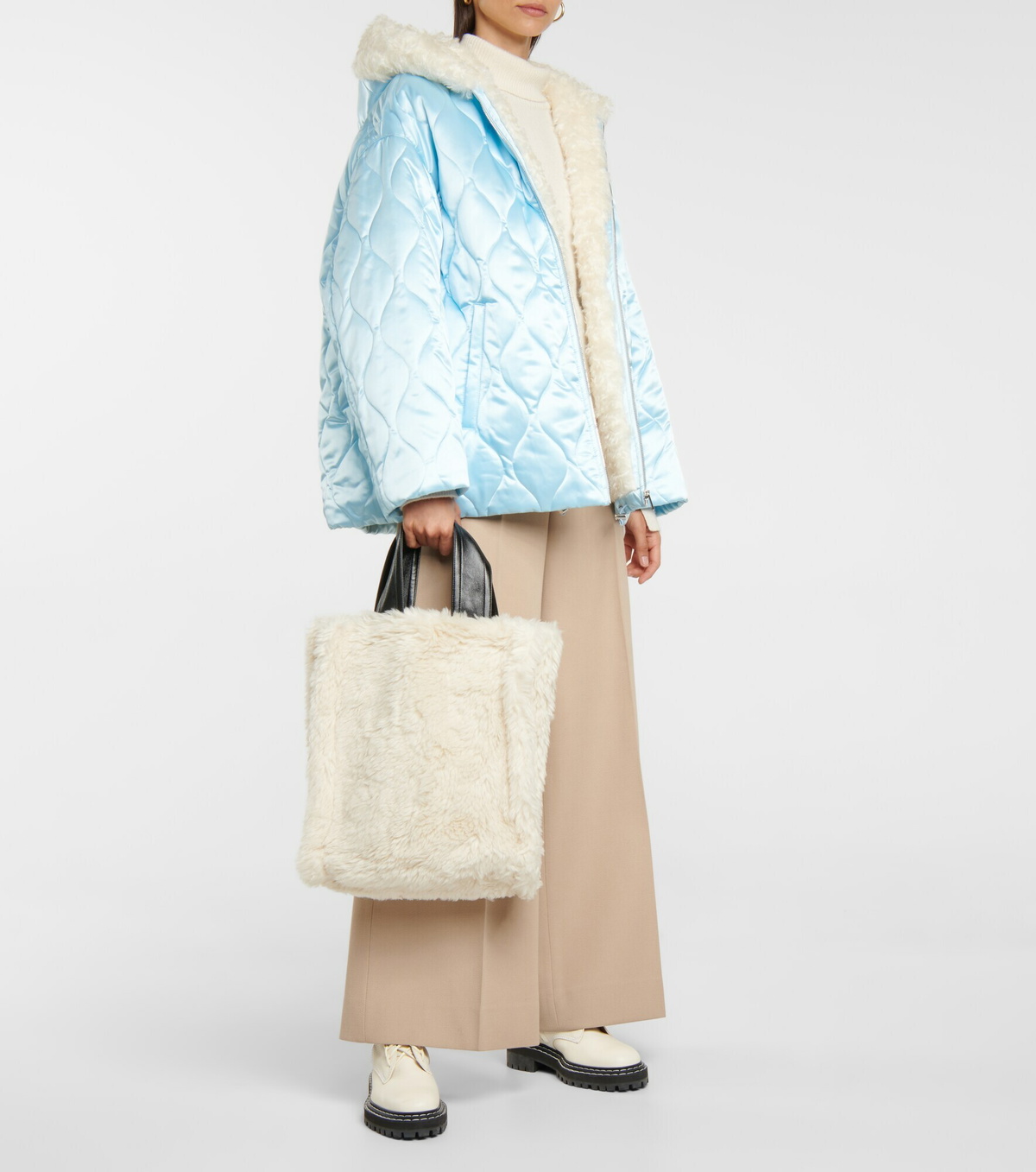 Stand Studio - Leia faux fur tote