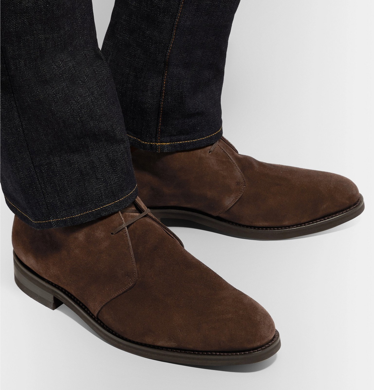 Sid MashburnChukka Boots Sid Mashburn - Suede Chukka Boots - Brown Sid Mashburn main image 4
