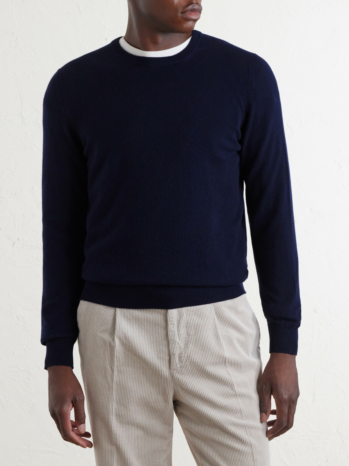 FEDELI - Argentina Baby Cashmere Sweater - Blue