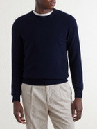 FEDELI - Argentina Baby Cashmere Sweater - Blue
