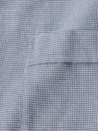 Anderson & Sheppard - Puppytooth Brushed-Cotton Pyjama Set - Blue