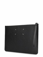 MAISON MARGIELA - Large Grained Leather Pouch