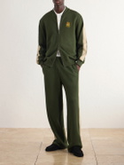 Aimé Leon Dore - Straight-Leg Striped Cotton Sweatpants - Green