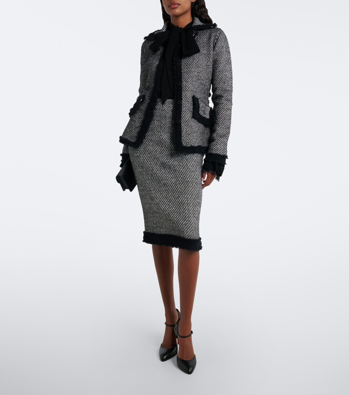Nina Ricci Wool-blend tweed jacket
