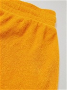 Altea - Perry Straight-Leg Cotton-Terry Drawstring Shorts - Orange