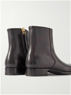 TOM FORD - Elkan Burnished-Leather Chelsea Boots - Brown