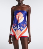 Retrofête Alivia silk bandeau top