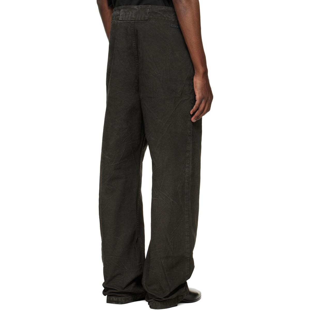 Fear of God Black Washed Canvas Utility Jeans