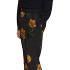 HOPE Black Flower Print Break Trousers