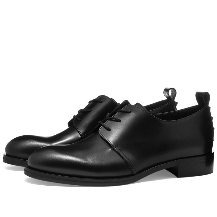 Photo: Valentino Rockstud Heel Leather Derby Shoe