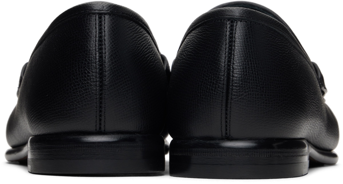 Ferragamo Black Gancini Ornament Loafers Salvatore Ferragamo