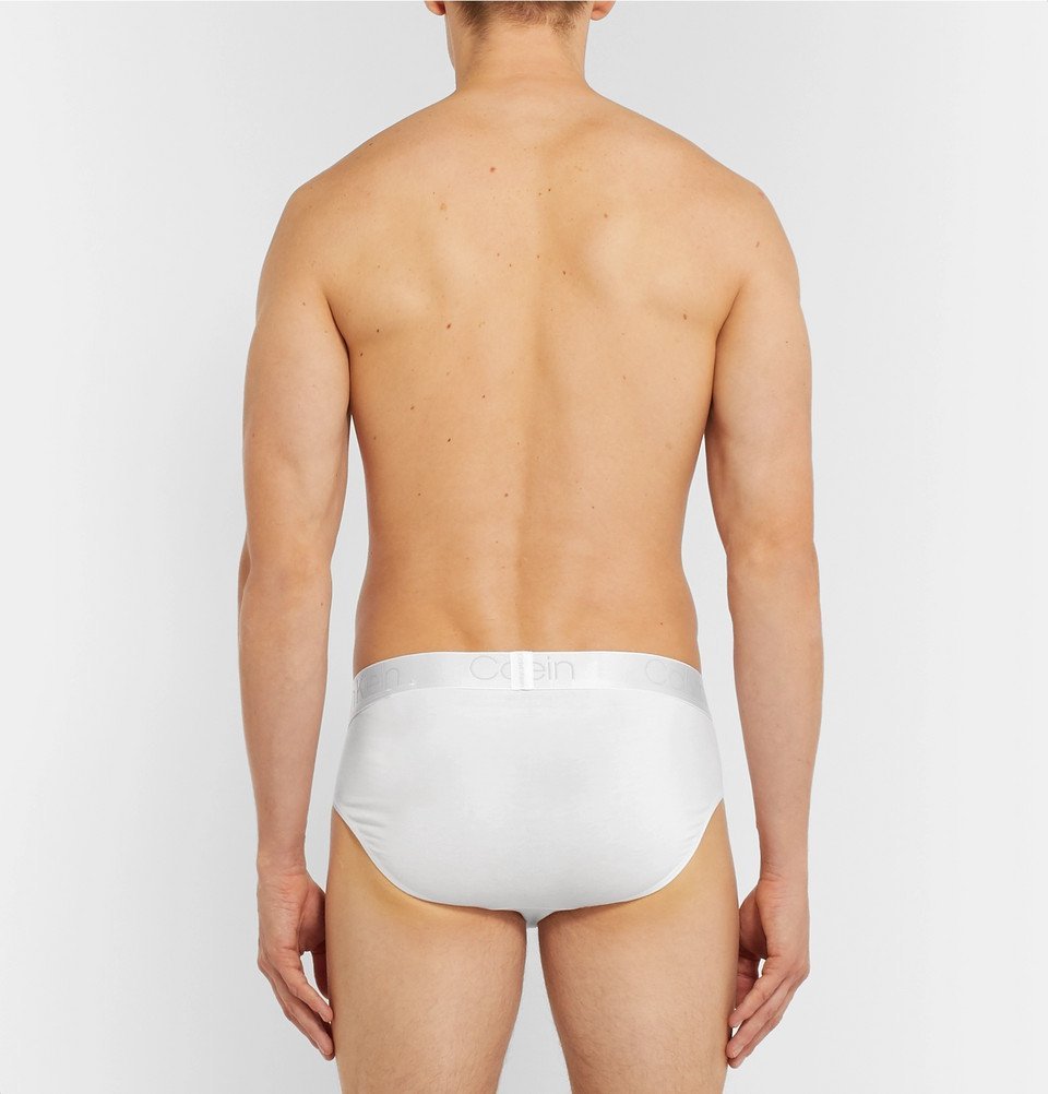 Calvin Klein Underwear - Stretch-Modal and Cotton-Blend Briefs - Men - White