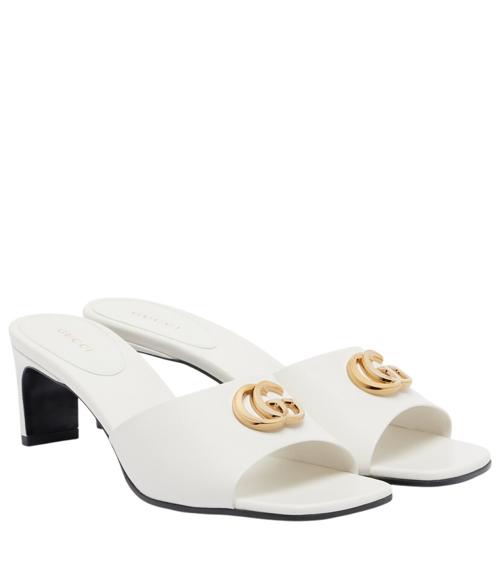 Photo: Gucci Double G leather mules