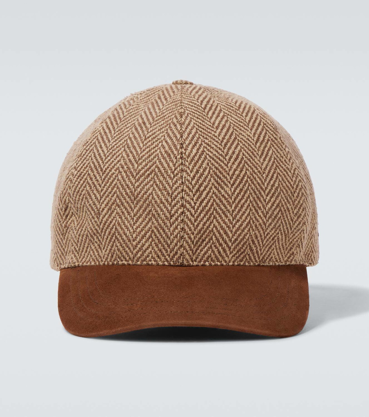 Ralph Lauren Purple Label Herringbone wool baseball cap
