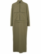 SAIF UD DEEN - Convertible Panelled Canvas Jacket - Green