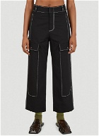 Peggy Cargo Trousers in Black