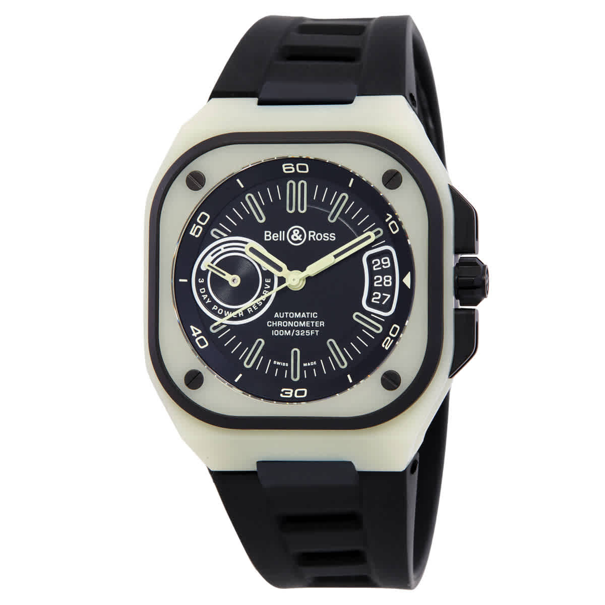 Bell and Ross BR-X5 Automatic Black Dial Mens Watch BRX5RLUMTCSRB
