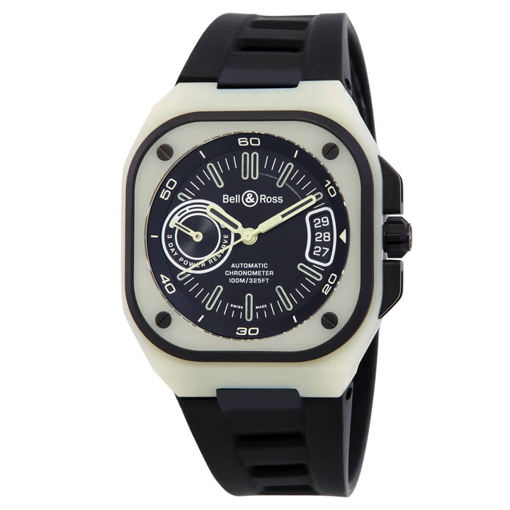 Photo: Bell and Ross BR-X5 Automatic Black Dial Mens Watch BRX5RLUMTCSRB