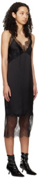 ANINE BING Black Amelie Midi Dress