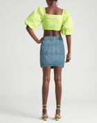 Mother Womens Denim skirt in Blue