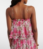 Chloé Floral silk georgette maxi dress