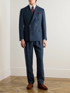 Ralph Lauren Purple label - Kent Slim-Fit Double-Breasted Linen Suit Jacket - Blue