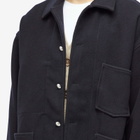 s.k manor hill Men's Barn Coat in Dark Navy Wool