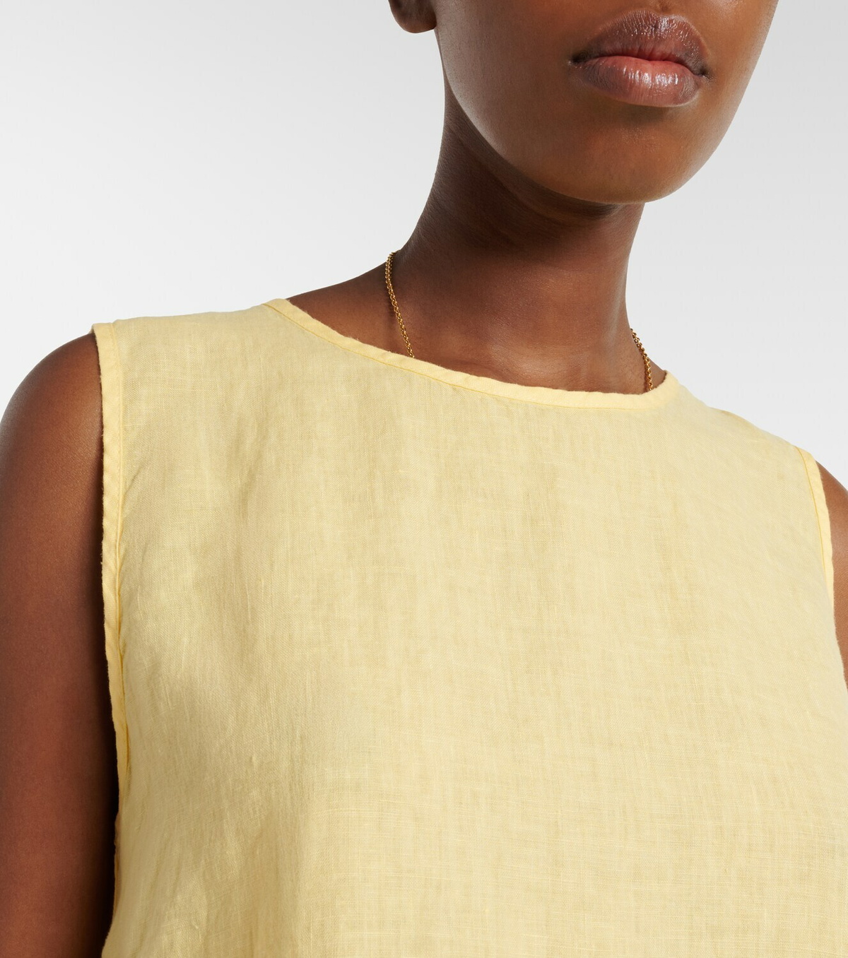Velvet Maxine linen top