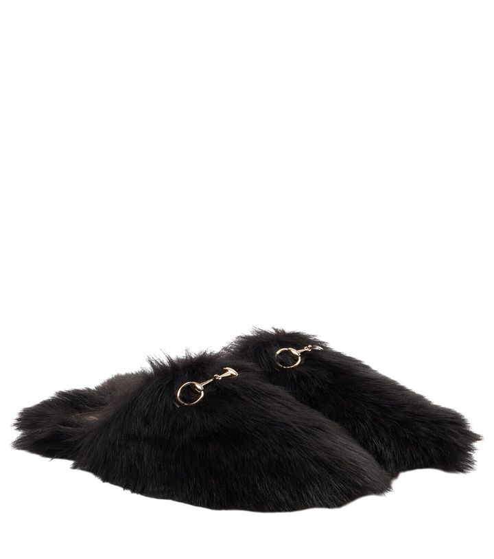 Photo: Gucci Horsebit shearling slippers