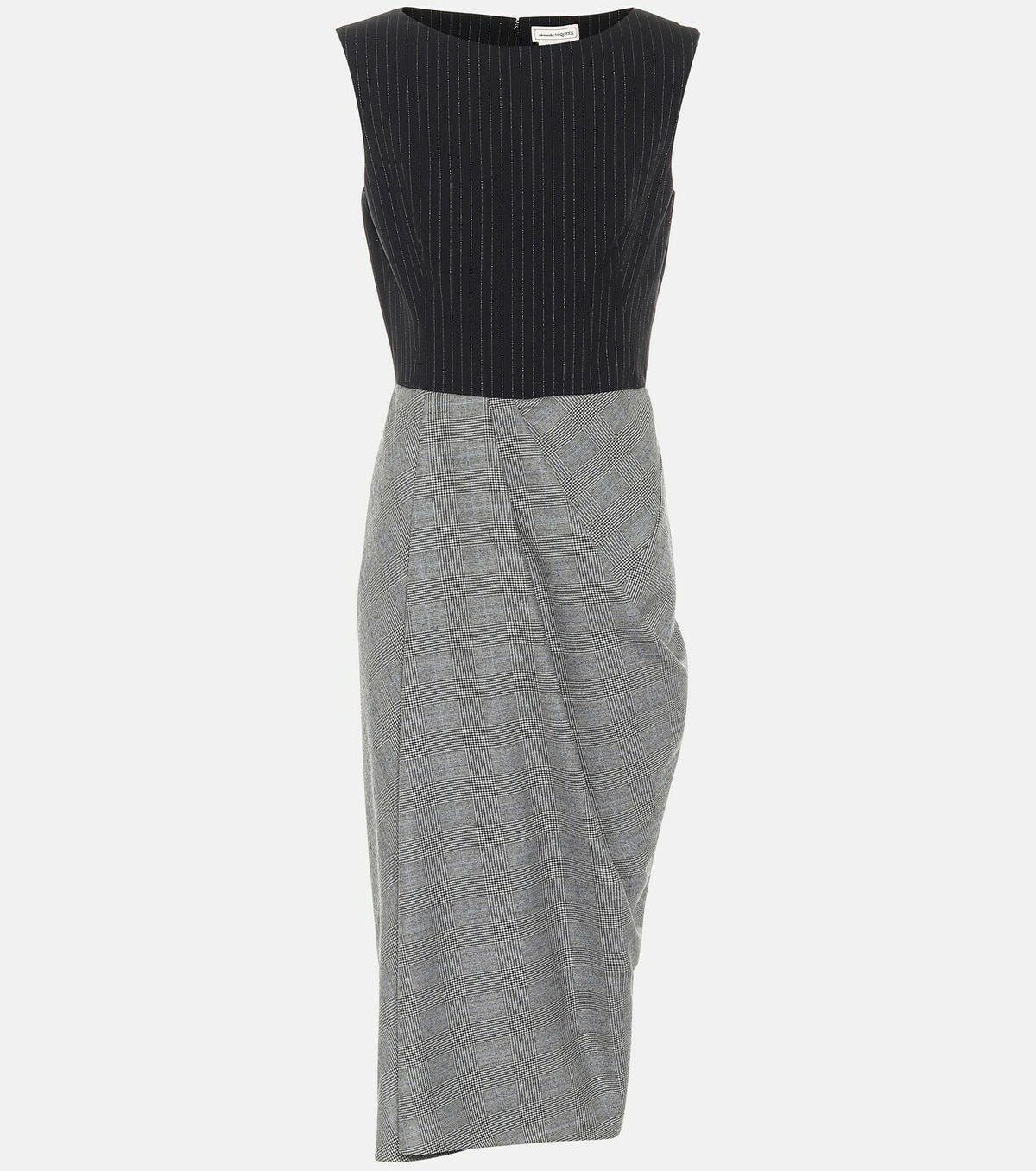 Alexander McQueen Sleeveless wool and cashmere dress