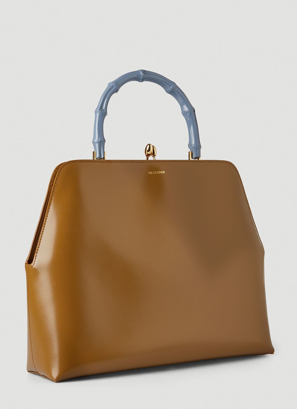 Goji Frame Square Medium Handbag in Brown Jil Sander